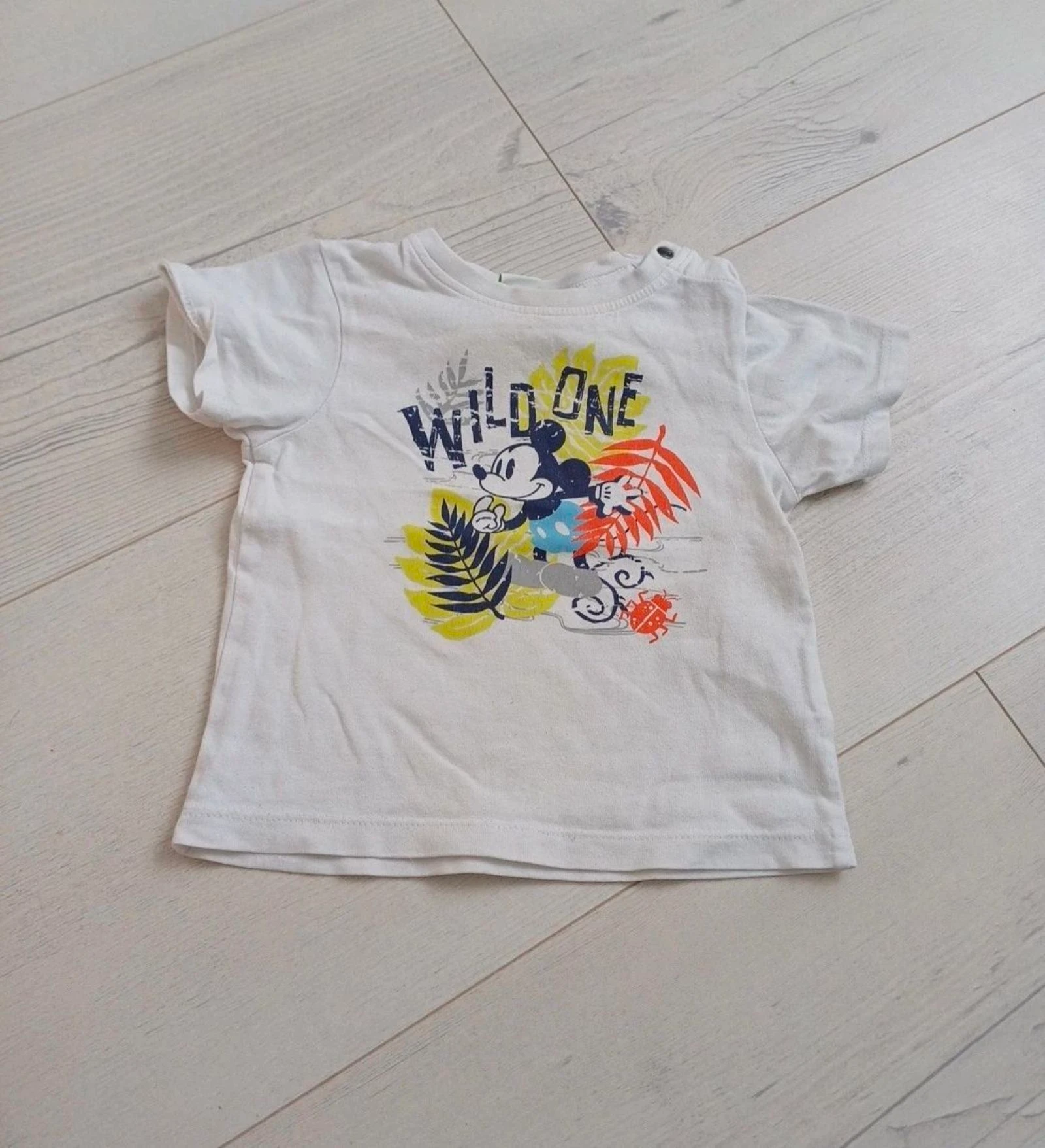 T-shirt blanc Mickey 12 mois